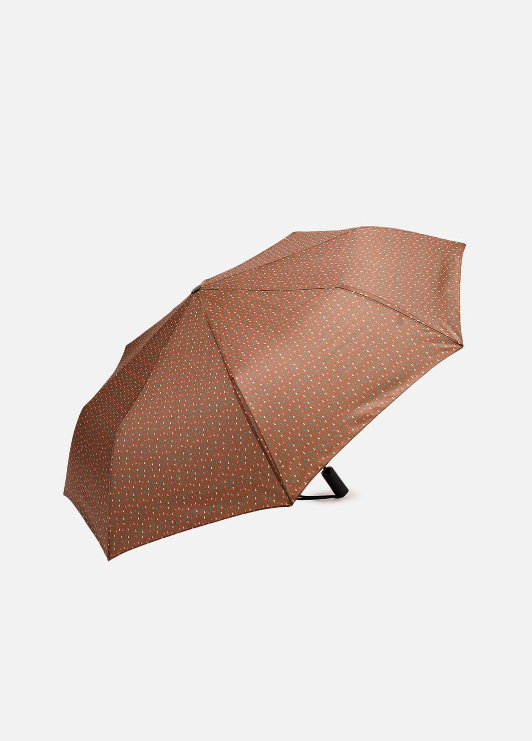 Коричнева жіноча напівавтоматична парасолька колір коричневий цб-00264304 (308790625)