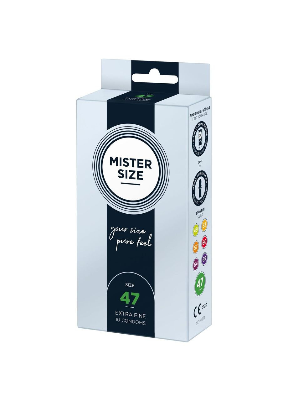 Презервативи Mister Size - pure feel - 47 (10 condoms), товщина 0,05 мм No Brand (366879646)