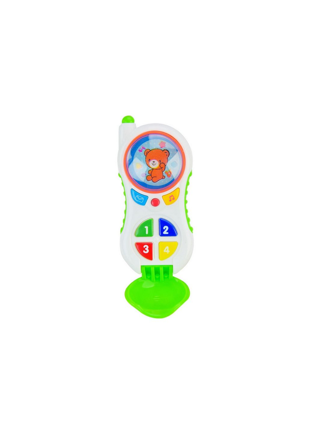 Детский развивающий телефончик Краина Играшок PL-721-46 на украинском языке Зеленый Країна іграшок (288673694)