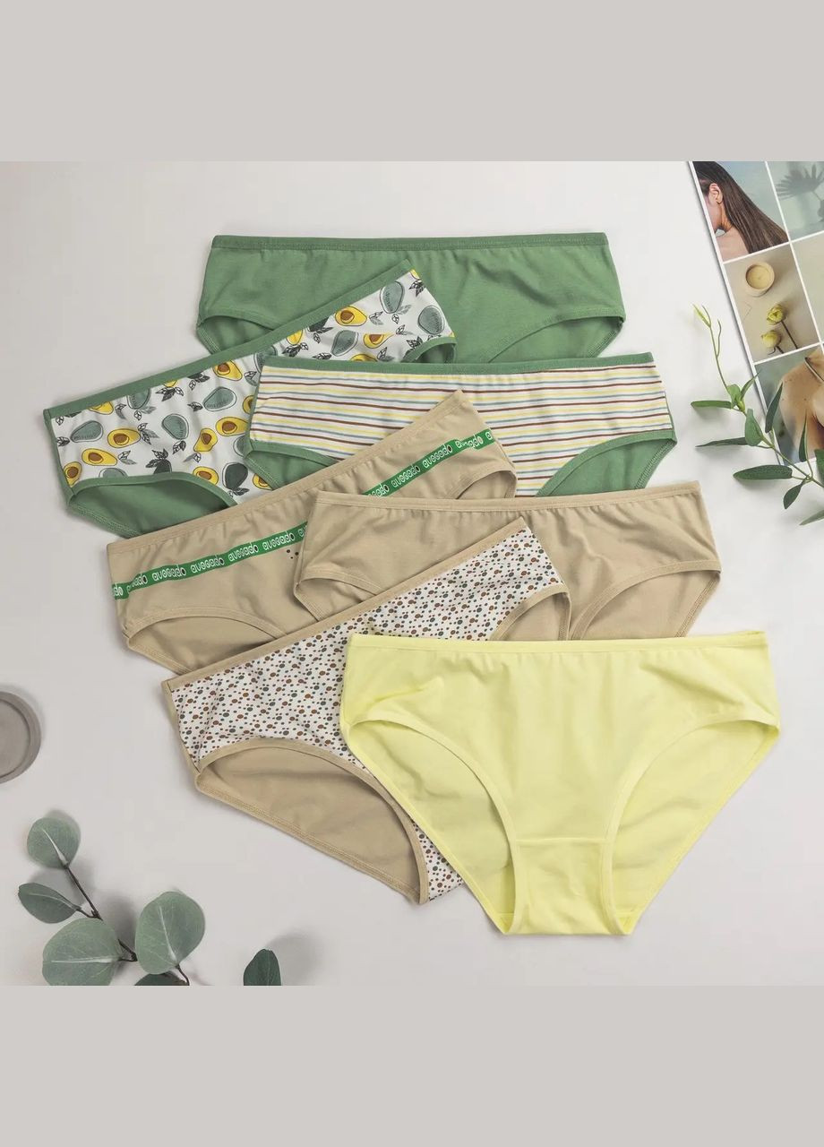 Набір жіночих трусиків тижневок батал - 7 шт Nicoletta (340277004)