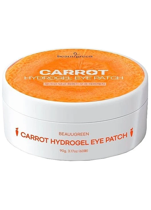 BeauuGreen Антиоксидантные гидрогелевые патчи с морковью Carrot Hydrogel Eye Patch 60шт (2-1167557) — Крем, Южная Корея (369797093)