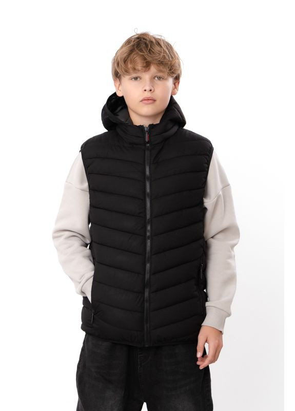 Демисезонный подростковый жилет для мальчика с капюшоном (p-18192) Носи своє (363849405)