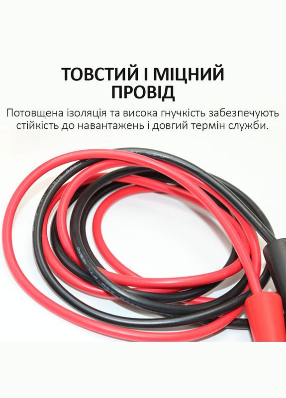 Щупи, кабелі для мультиметра, тестера MP-0829 з затискачем крокодил / ПВХ / 1м / 1000В, 20А No Brand (326806552)