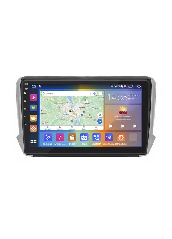 Штатна магнітола 10" для Peugeot 2008 I 2013-2016 4/64 Gb CarPlay 4G Wi-Fi GPS Prime 8 ядер Пежо 8 шт. Lesko (336206003)