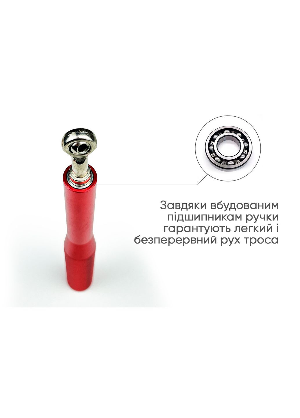 Скоростная скакалка Aluminium со стальным тросом и алюминиевыми ручками красная EasyFit (362440910)