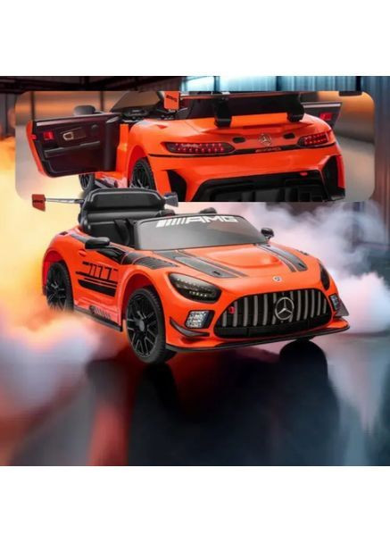 Дитячий електромобіль MERCEDES GT3 4x4 12V 7Ah помаранчевий (Польща) Playhouse (371812250)