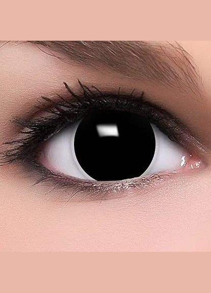 Черные линзы для глаз 14,5 мм, контактные линзы цветные AAA (340467529)