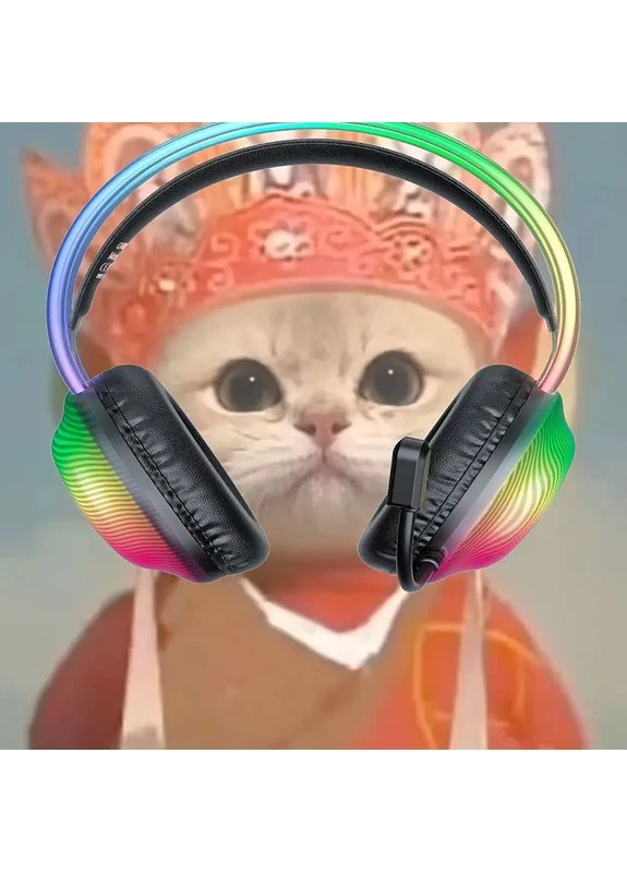 Ігрові навушники X29 дротові з гарнітурою та RGB-підсвіткою чорні Onikuma (363042349)