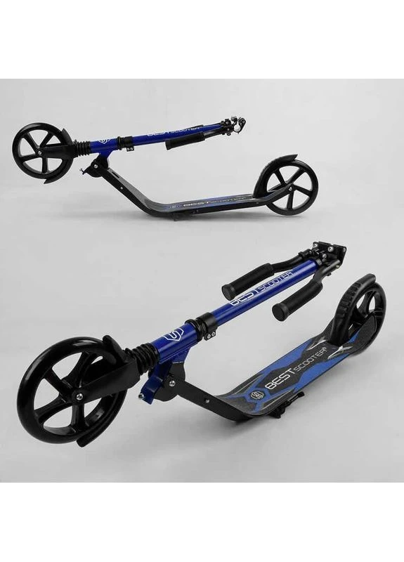 Самокат двоколісний "Best Scooter" (затиск керма, колеса PU - 20 см, 1 амортизатор) (Термін доставки до 10-ти днів!) MIC (385836734)