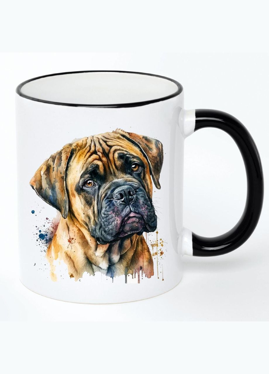 Чашка Dogs (кухоль, кружка) #036 Біла з чорною ручкою 330 мл No Brand (322712520)