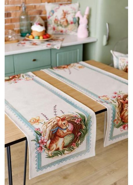 Великодня доріжка Злагода 35х100 см Різнобарвний (8329) Прованс (367179993)