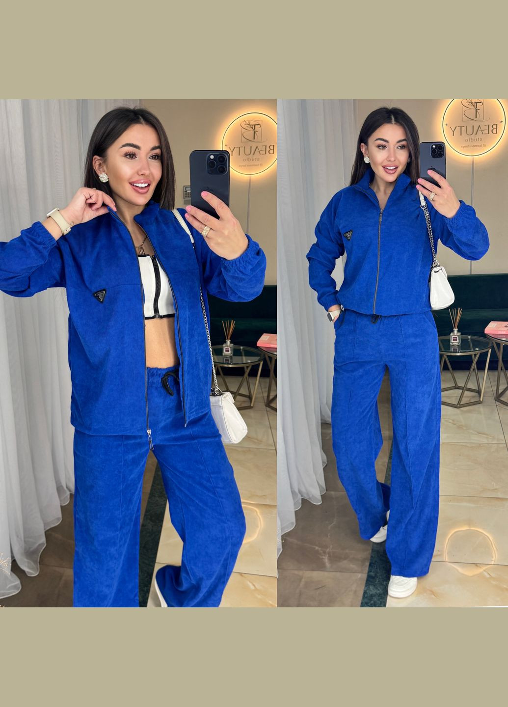 Костюм мікровельвет штани та кофта No Brand (345643534)