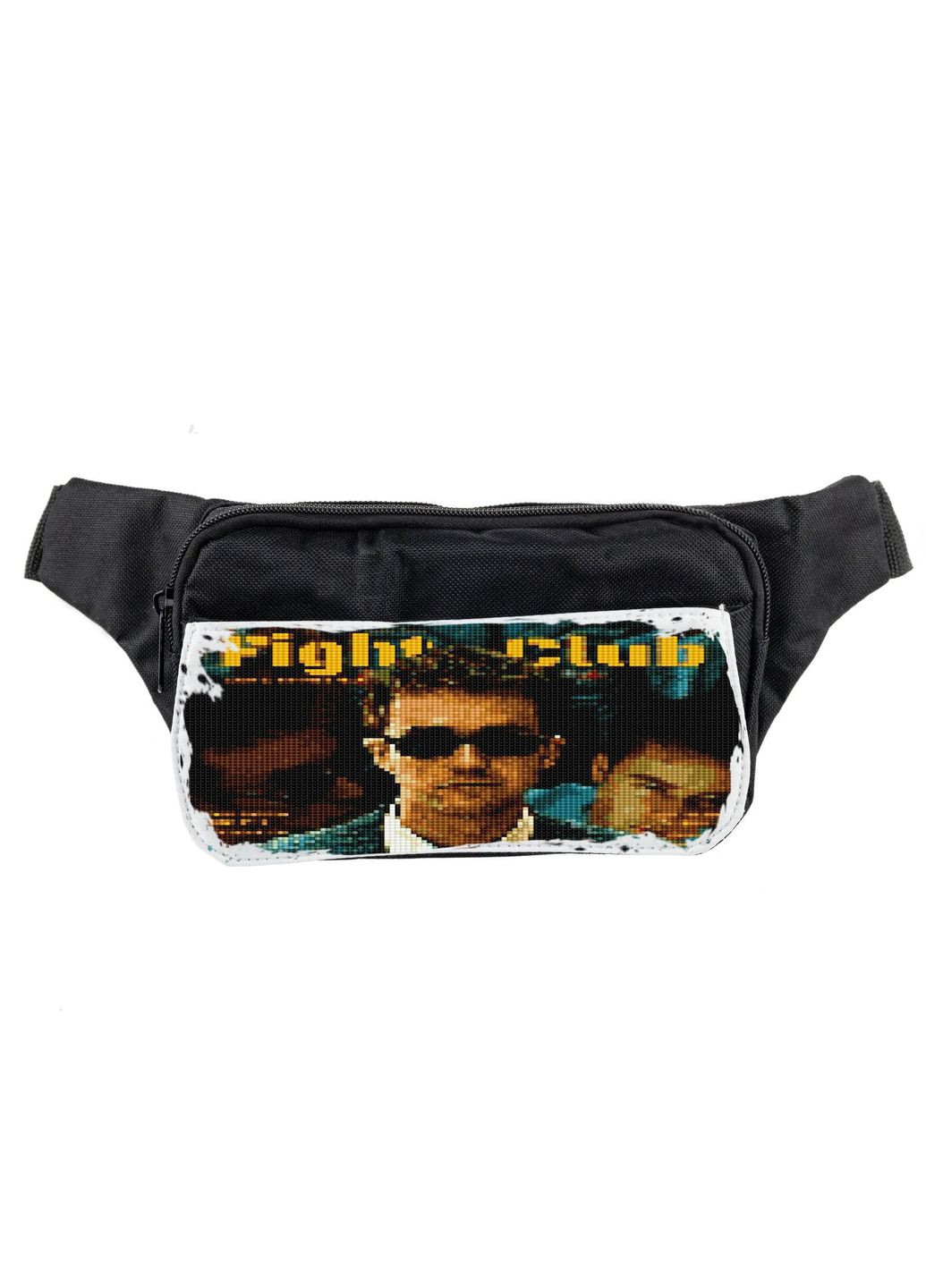 Сумка на пояс (через плечо) бананка, фильм Бойцовский клуб #002 унисекс, 14*22 см, черный No Brand (316119299)