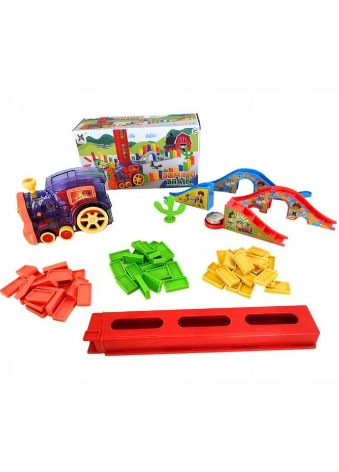 Поезд "DOMINO" YXY955-3A, свет, музыка No Brand (330609888)