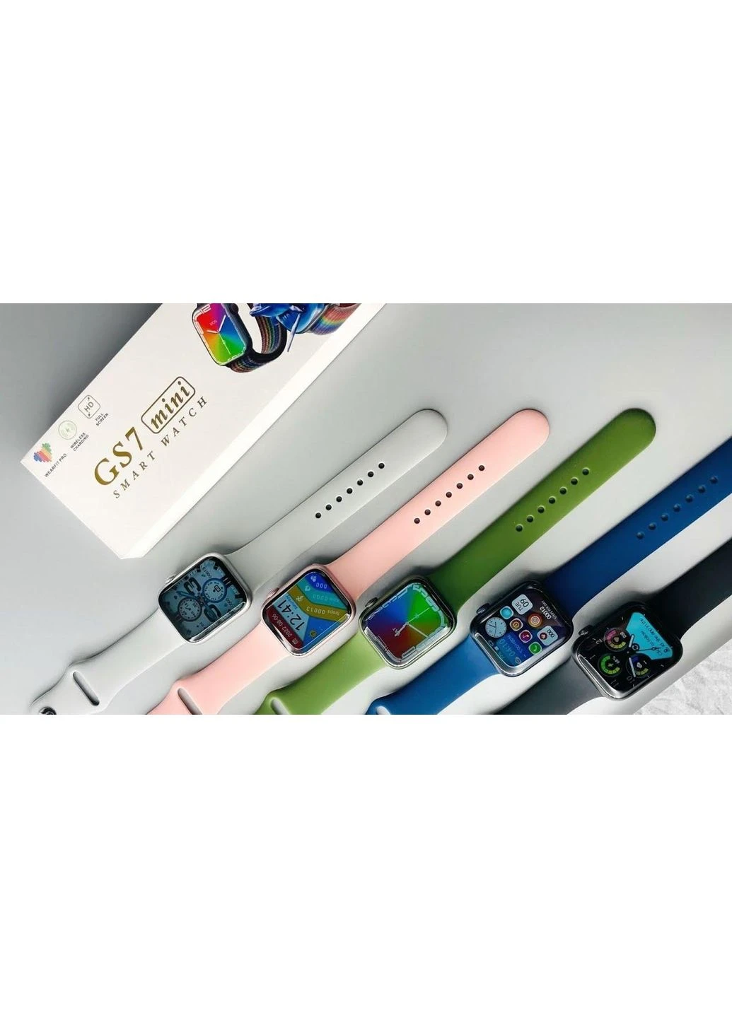 Смарт-часы Smart Watch GS7 MINI 41 мм, Фитнес часы с тонометром и пульсоксиметром Furminator (372113975)