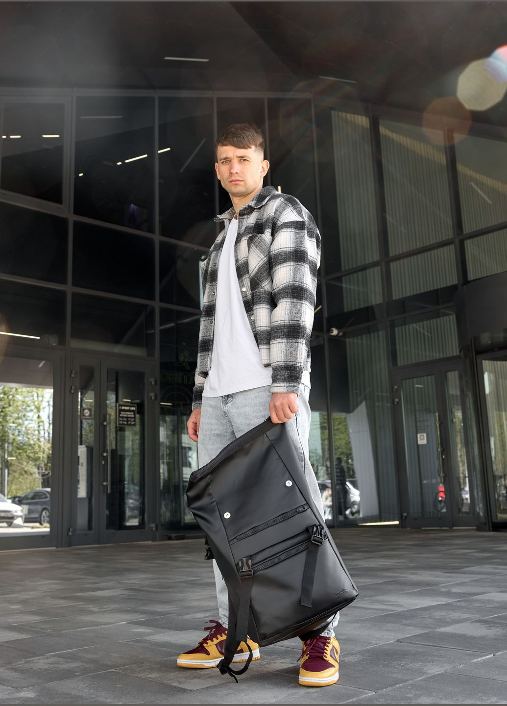 Чоловічий рюкзак ролл RollTop Zard чорний Sambag (324801487)
