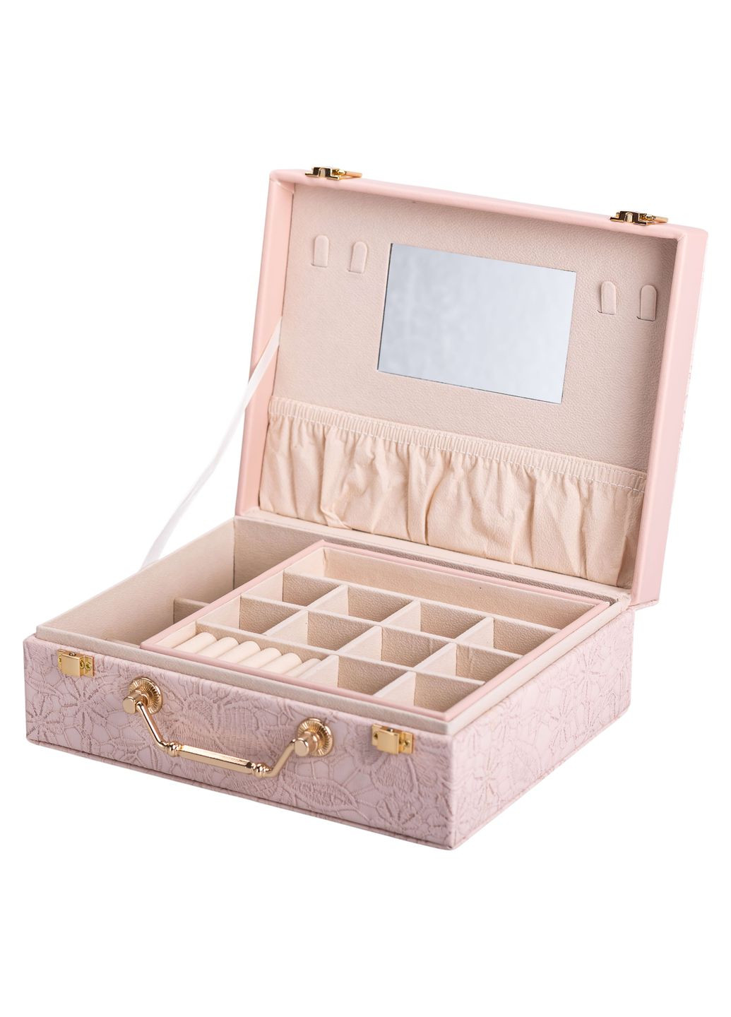 Кейс-органайзер для украшений с накидными замками 24х18,5х8,5 см, Yiwu (328602774)