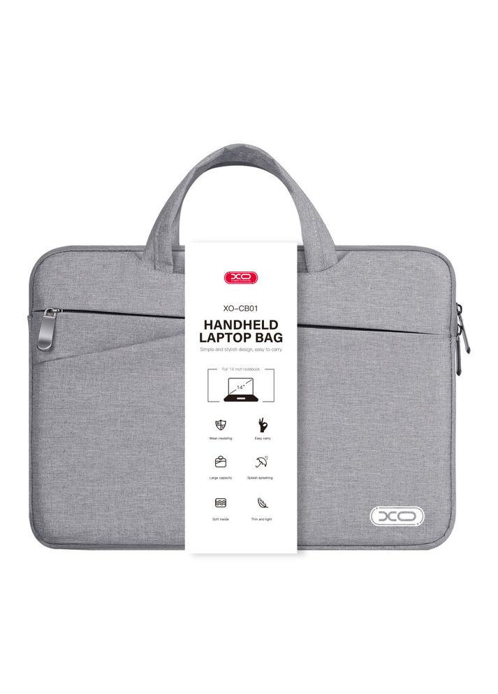 Сумка для ноутбука CB01 14 дюймов Серая XO (304254218)
