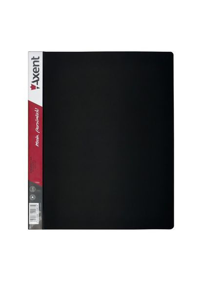 Папка на 4х кільцях, А4 формату 35 мм, чорна, 1208-01-a Axent (280927888)