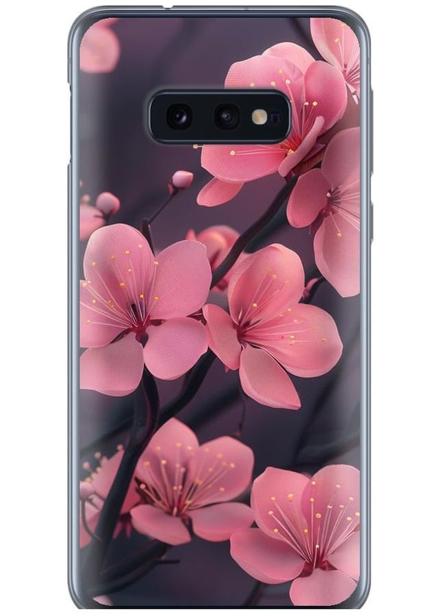 Силиконовый чехол 'Пурпурная сакура' для Endorphone Samsung Galaxy S10e (287275653)