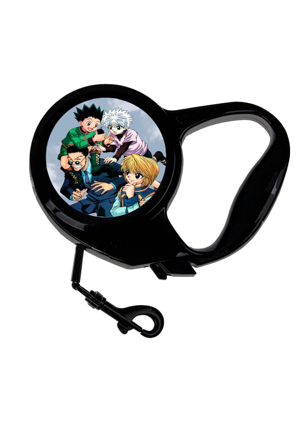 Повідець-рулетка для тварин із принтом Аніме Хантер х Хантер #0009 3 м чорний No Brand (309160277)