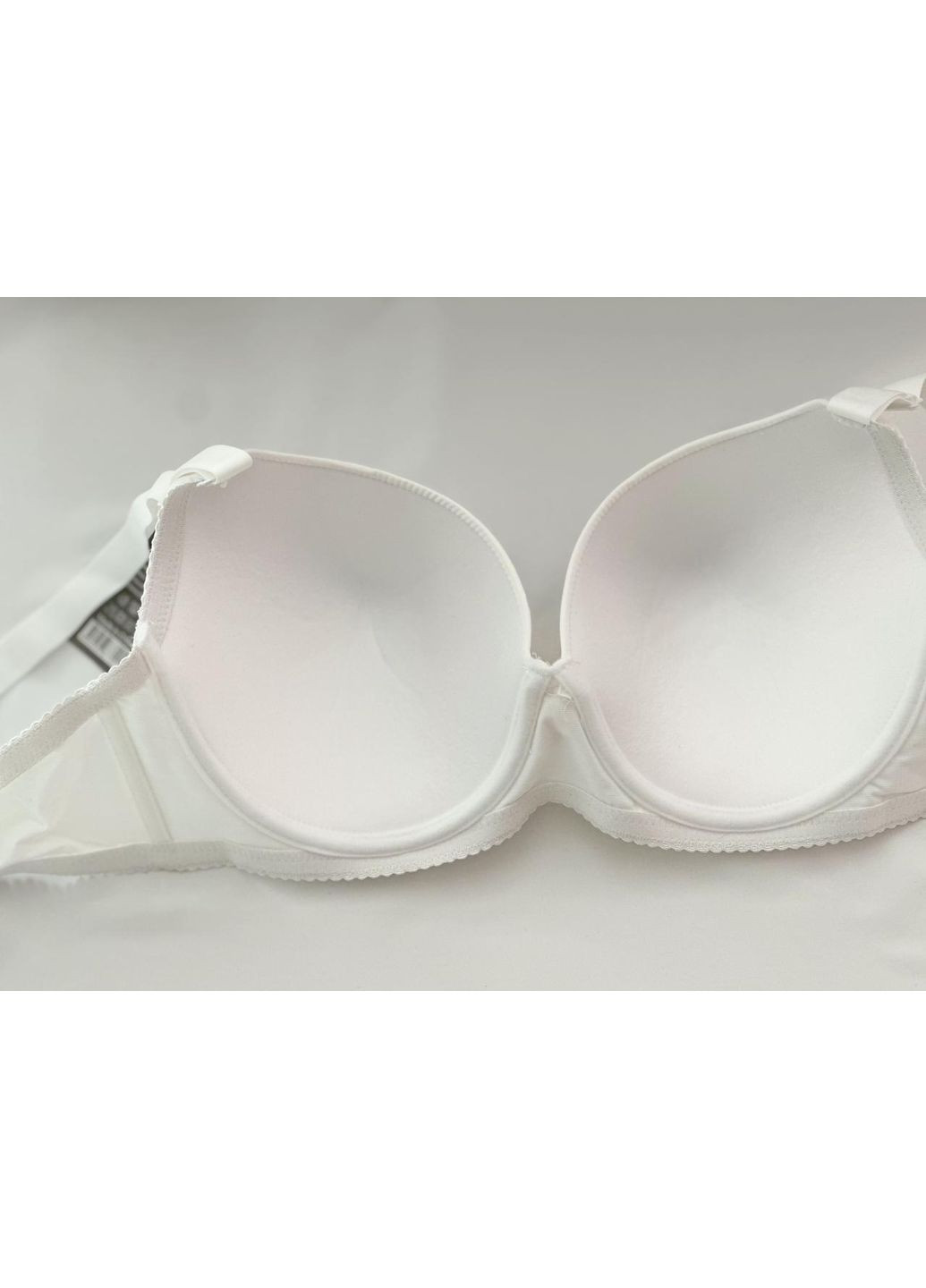 Білий бюстгальтер, з кісточкою, гладкий Biweier