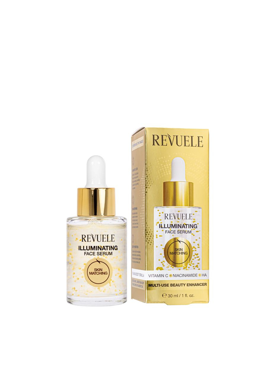 Сироватка для сяяння шкіри обличчя Illuminating Face Serum Vitamin C, 30 мл REVUELE (358222718)