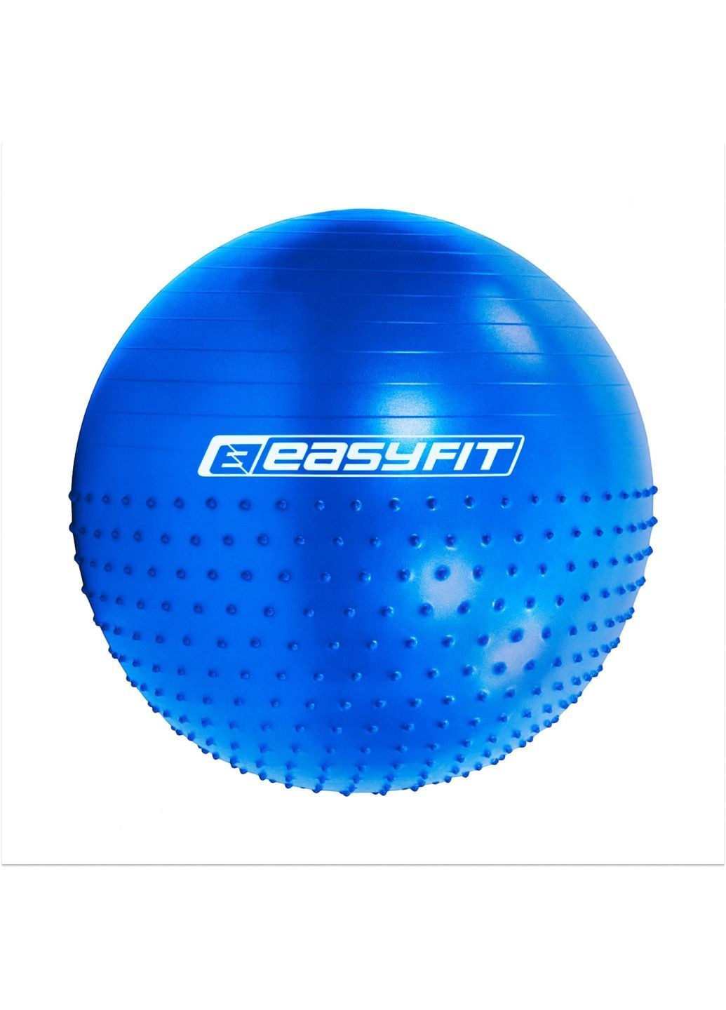 Фітбол 75 см Hybrid синій (фітбол напівмасажний) EasyFit (372463692)
