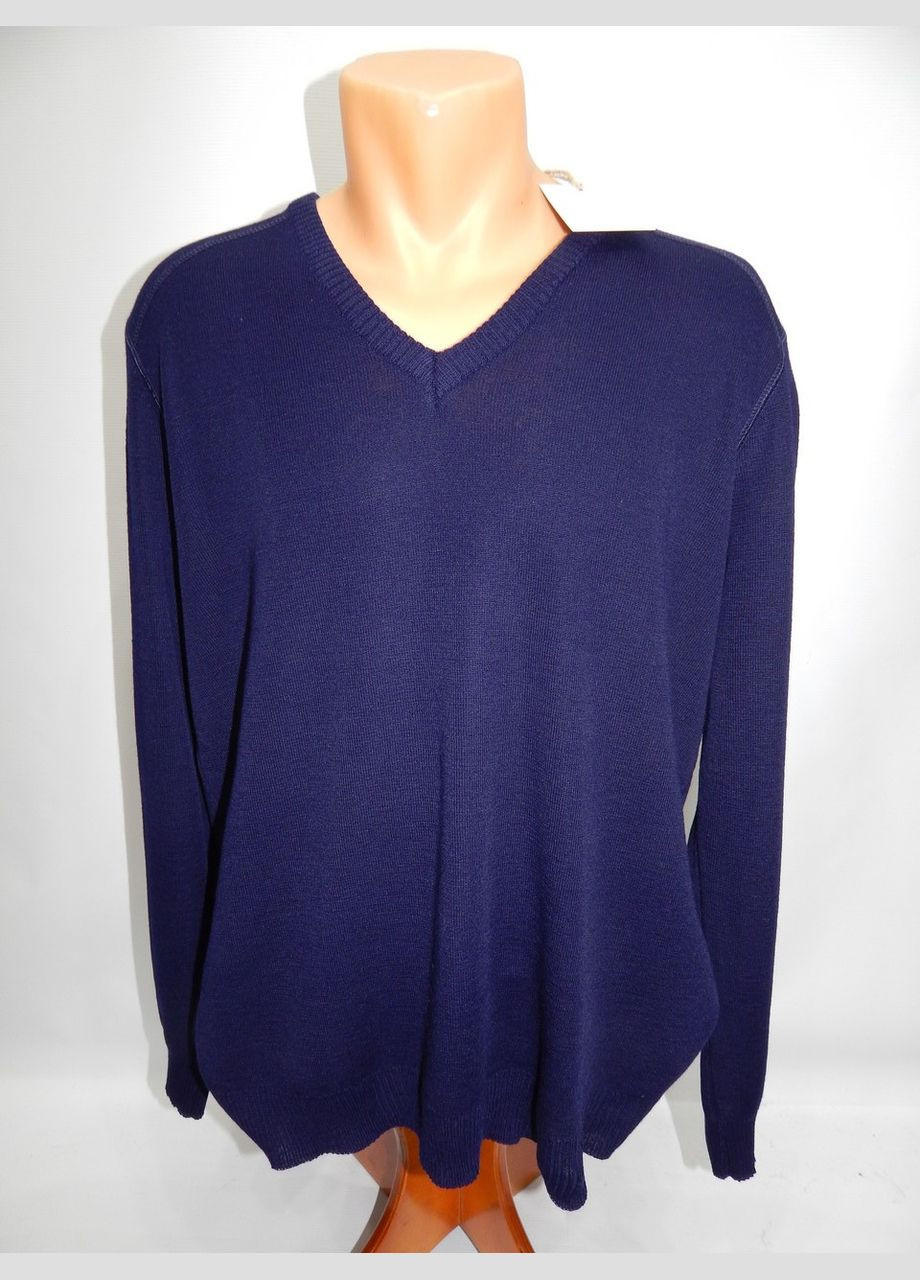 Синий зимний свитер мужской шерстяной creation baur р. 50 014см No Brand