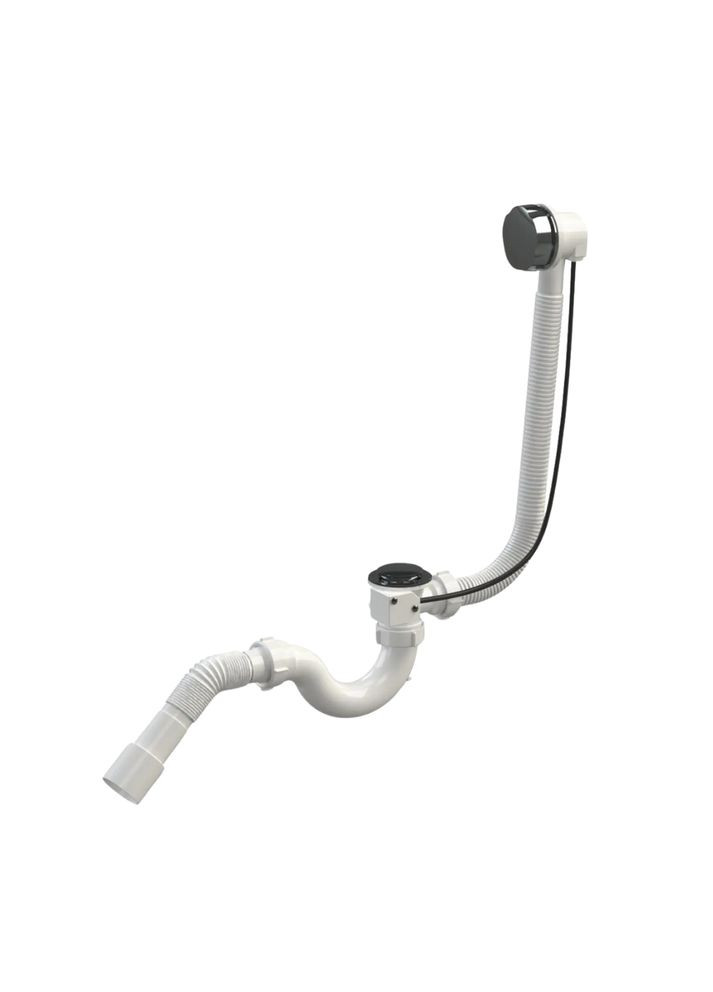 Сифон "Хвиля-Автомат" В0210 для ванної, автоматичний, з переливом SoloPlast (340286029)