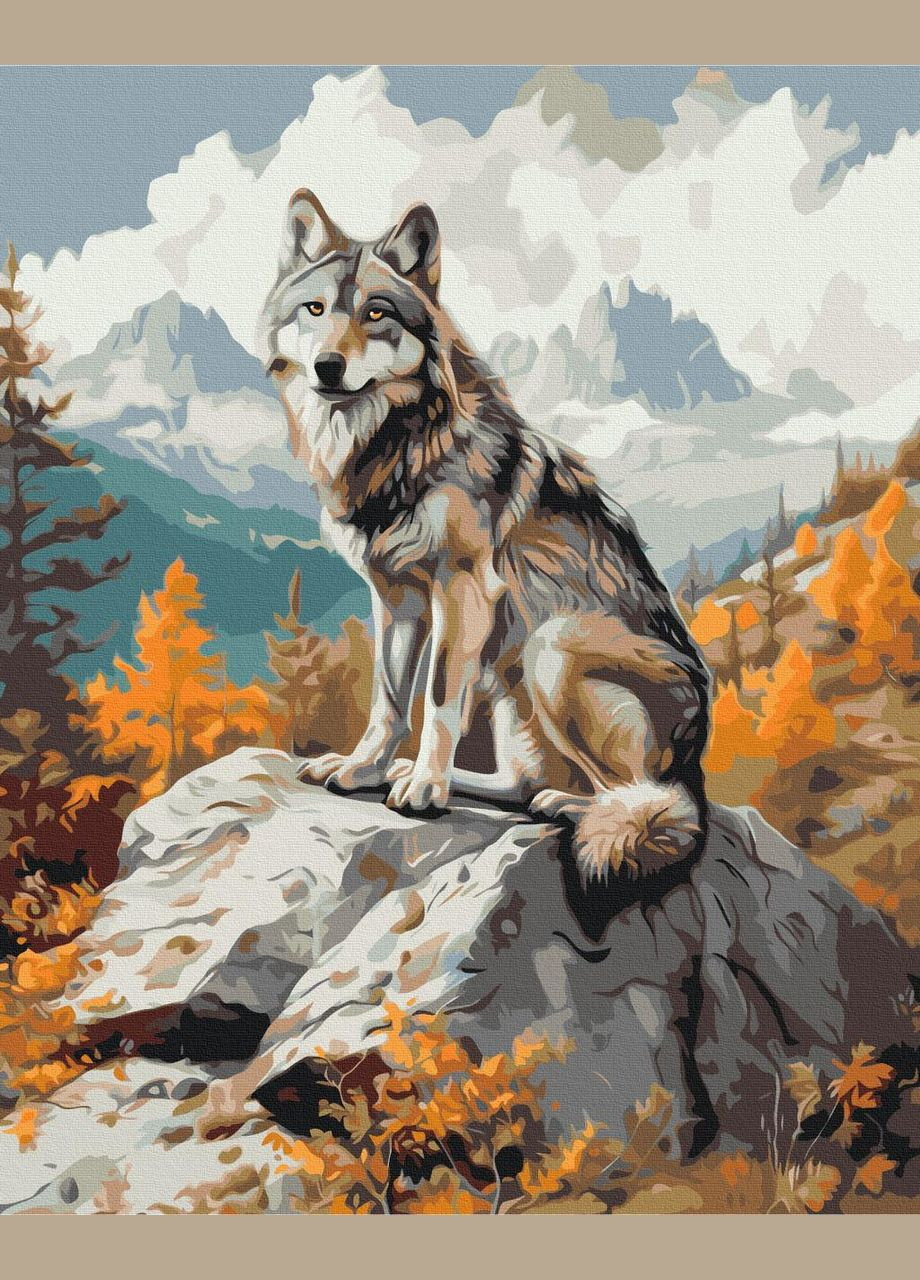 Картина за номерами на підрамнику Гірський вовк Brushme (317274969)