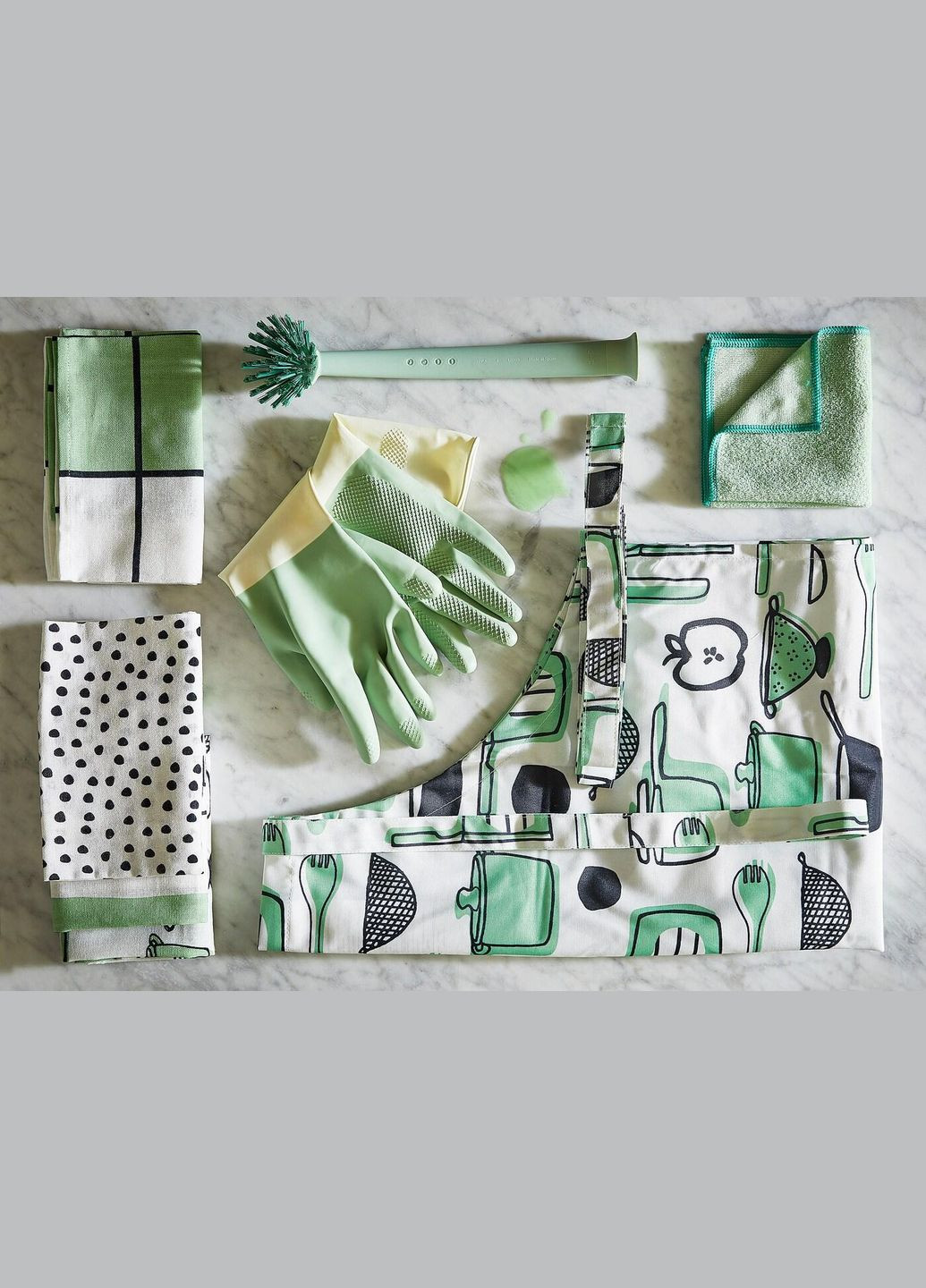 Рукавички для прибирання ІКЕА RINNIG С зелений (60476783) IKEA (267897716)