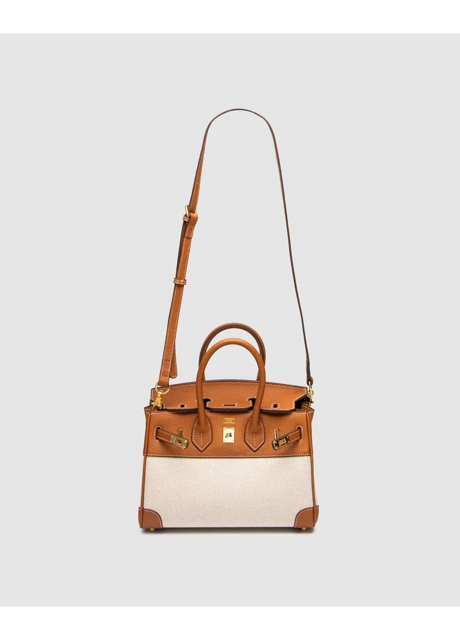 Сумка Hermes Birkin 25 Ginger / Canvas Ермес (377509569)
