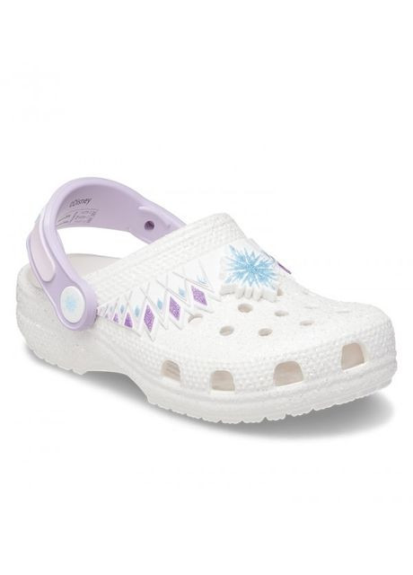 Белые кроксы kids fun lab classic i am frozen ii clog j2-33-21.5 см 207715-100-white Crocs