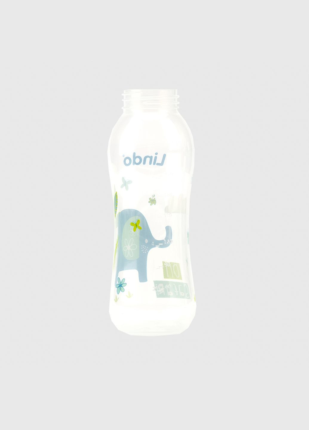 Бутылка круглая LI145 с силиконовой соской Lindo (286420496)