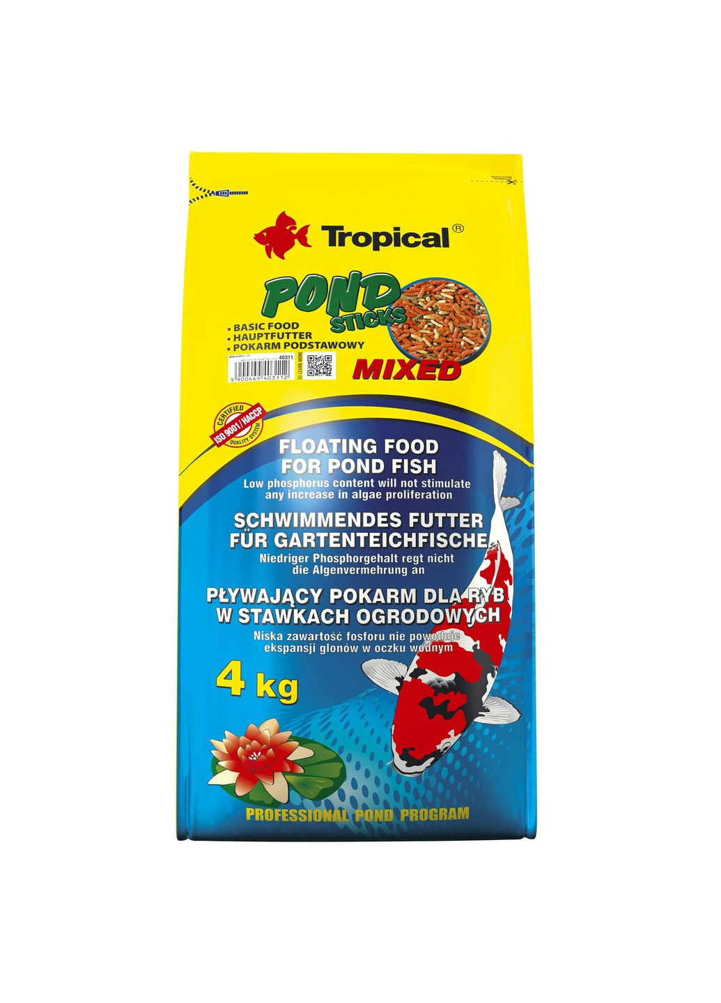 Корм Pond Sticks Mixed для ставкових риб у паличках 50 л (5900469403112) Tropical (279567655)