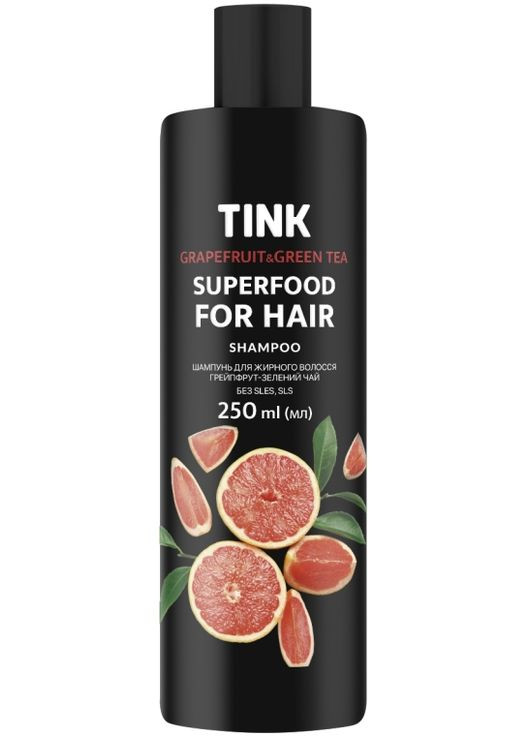 Шампунь для жирного волосся "Грейпфрут і зелений чай" SuperFood For Hair Grapefruit & Green Tea Shampoo 500ml (820767-150506) Tink (368623964)