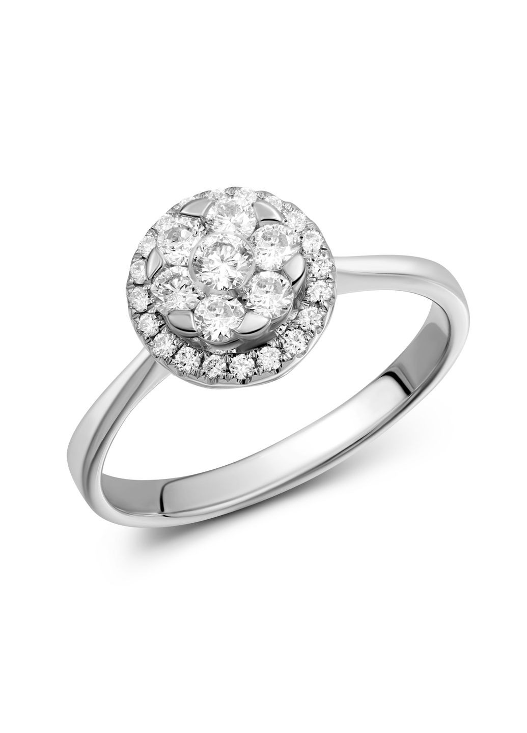 Кольцо с бриллиантами в белом золоте 1К193-0537 Zarina (278388589)