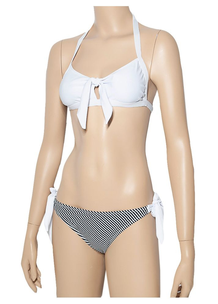 Белый летний купальник с топ-лифом на завязках, бикини. модель 0237 белый арт.1013-2 раздельный, бикини Samegame