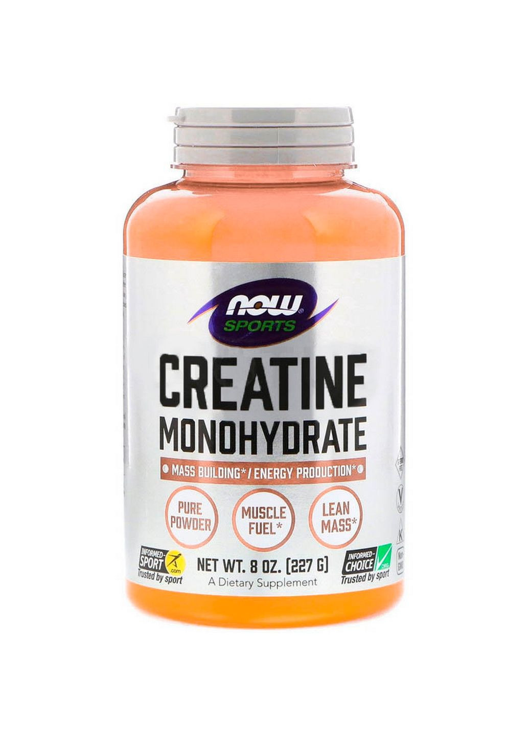 Креатин Sports Creatine Monohydrate, 227 грамм Now (293415538)