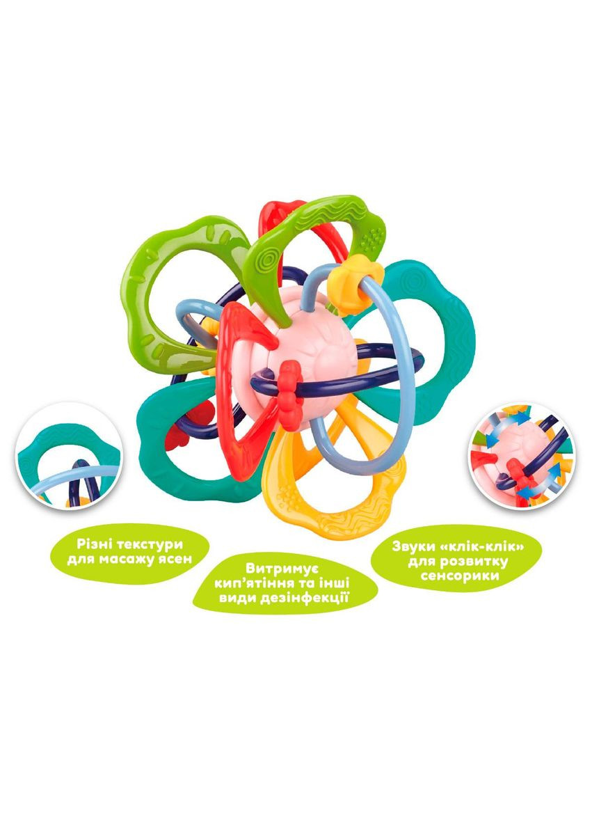 Развивающая игрушка-прорезыватель Красочный цветок KIDDI SMART (369720443)