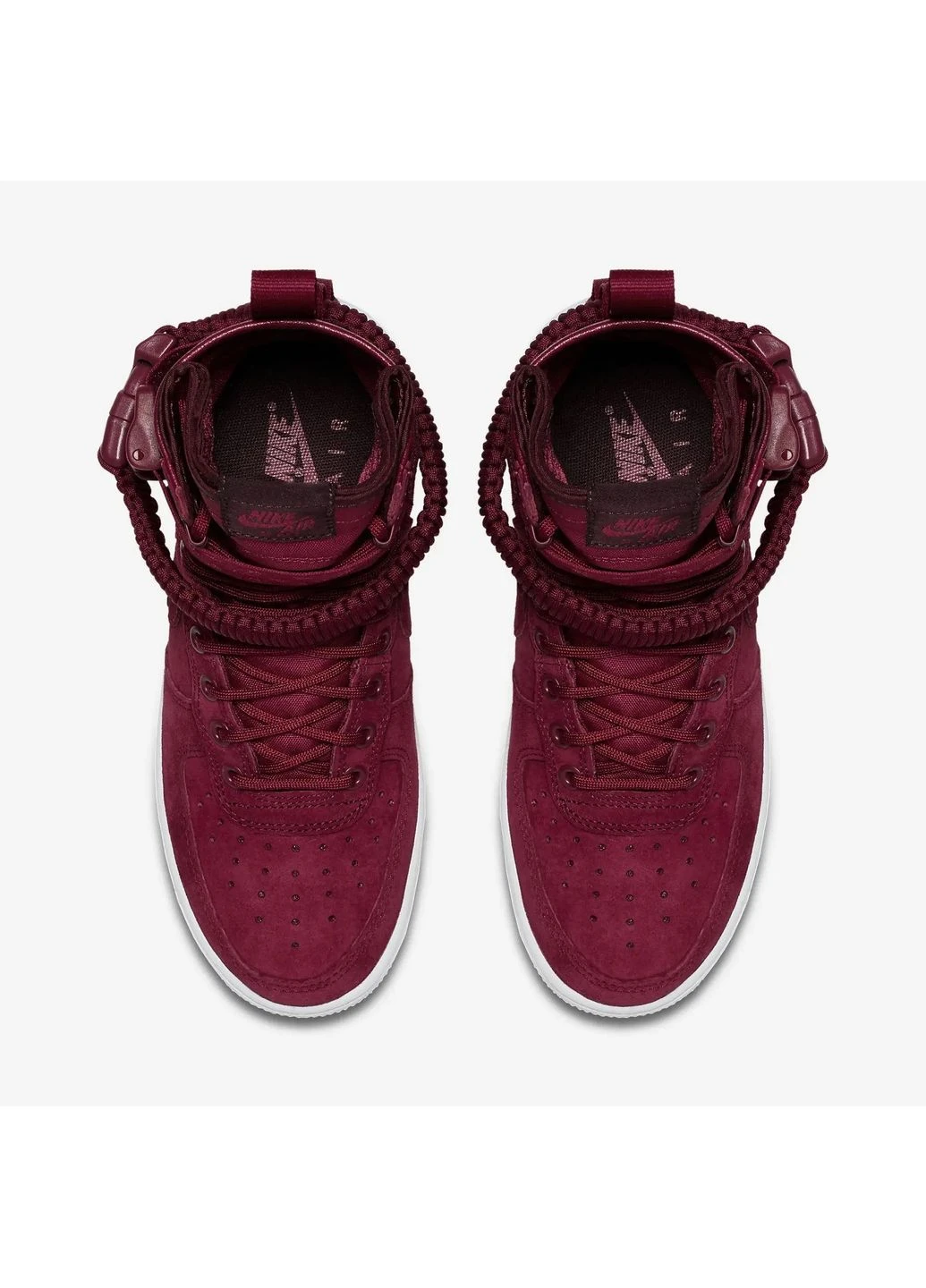 Кроссовки Sf Air Force 1 High Bordo 857872-601 Nike бордовые демисезоны (399367176)
