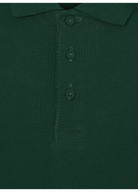 Бутылочная зеленая детская футболка-набор школьных футболок-поло с коротким рукавом для мальчика (упаковка 2 шт.) для мальчика George