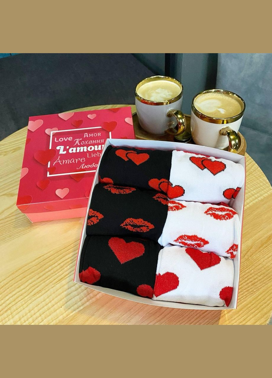 Комбинированные бокс мужских носков 40-45 на 6 пар в подарочной коробке Vakko (307009069)