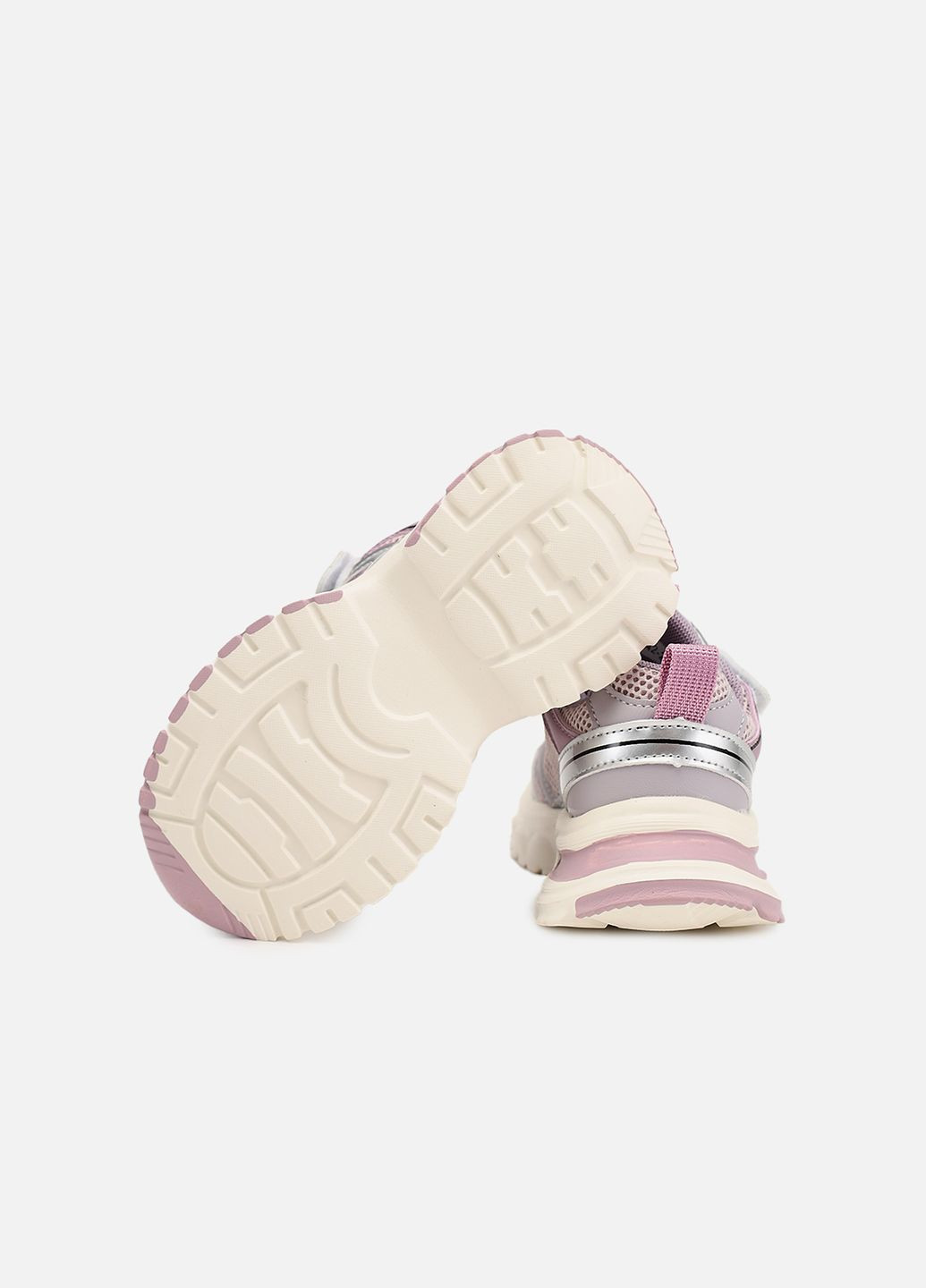 Сиреневые демисезонные кроссовки для девочки цвет сиреневый цб-00281821 Kimboo