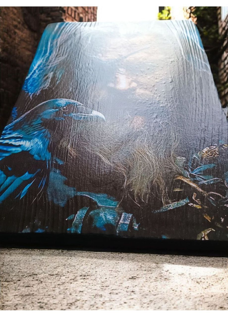 Панно на дереве «Один» 19×28 см, ручная работа Handmade (368787156)