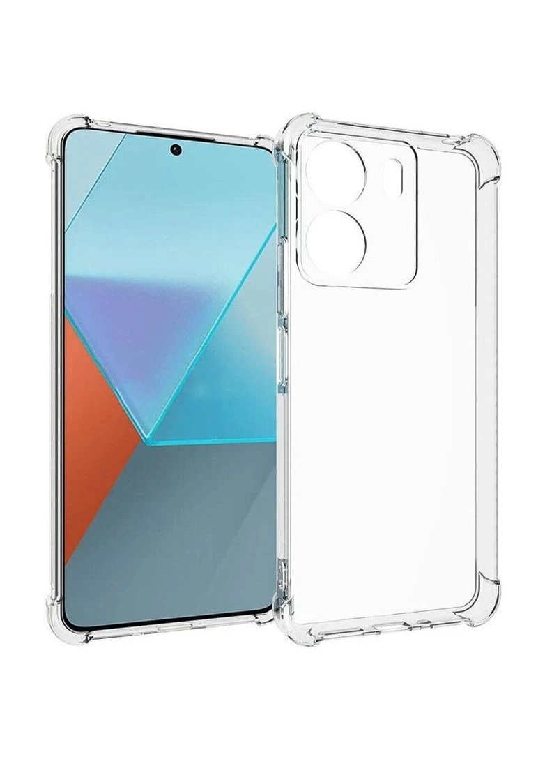 Ультратонкий силіконовий чохол з критими бортами та камерою для Xiaomi Redmi 13C Getman (307905504)