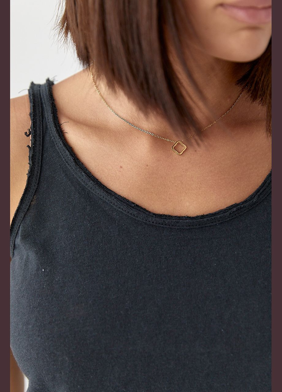 Майка жіноча з необробленою окантовкою - молочний колір Lurex — 340917654