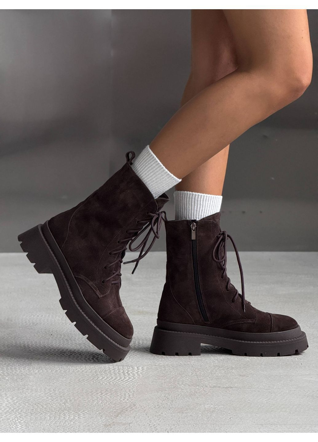 🤎 Зимові черевики NikArt 11082 | Коричневий | Шоколад No Brand (364111019)