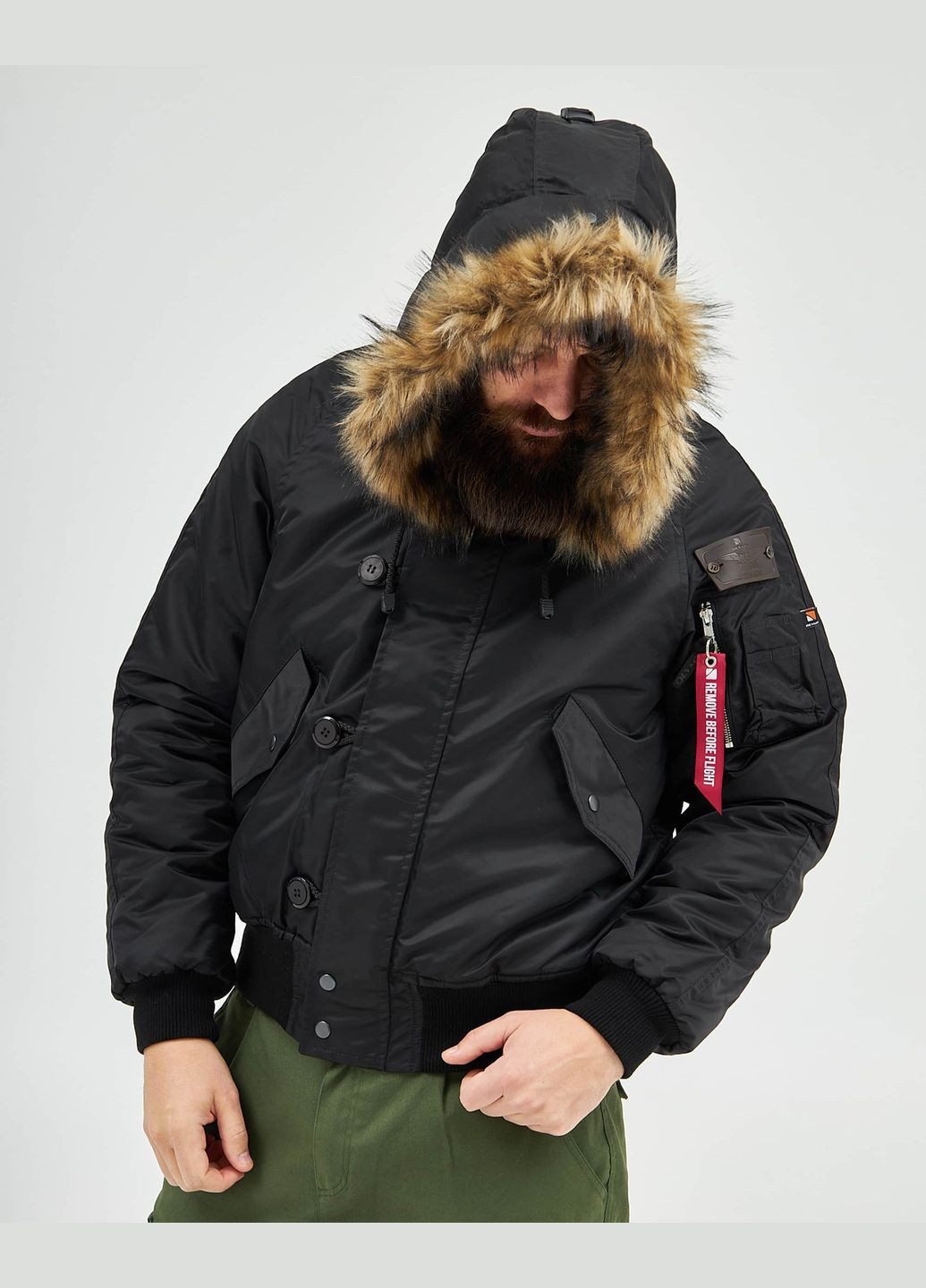 Чорна зимня аляска n-2b classic синя Olymp 21-AM-N-2B-OS-BL